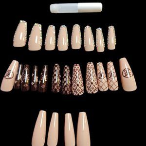 Crystal Tips Press On Nails